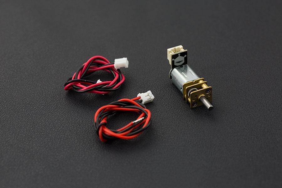 DFRobot Micro Metal Gear Motor mit Connector, 443RPM, 30:1, 1.2kgcm, 40mA Leerlaufstrom, 6V-1
