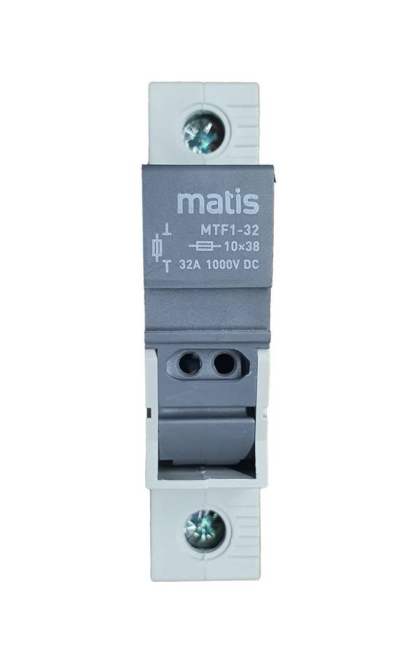 Matis DC-Sicherungshalter 1P 10-32A 1000V 10x38mm inkl. 15A Sicherung für PV