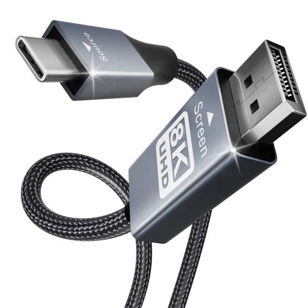 BENFEI USB C auf DisplayPort Kabel 1,8M (4K@144Hz/120Hz/60HZ, 2K@240Hz/144Hz)