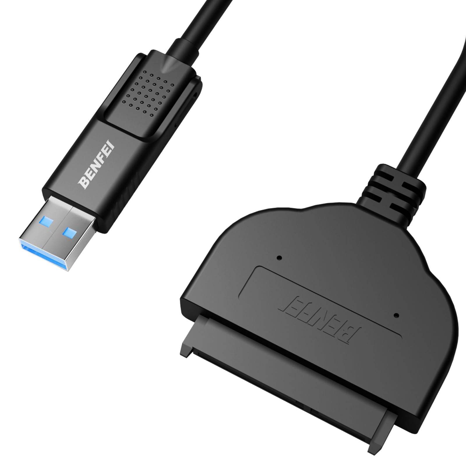 BENFEI SATA auf USB-Kabel, 2-in-1 USB C/USB 3.0 auf SATA III Festplatten-Adapter, kompatibel für 2,5 Zoll HDD und SSD-0
