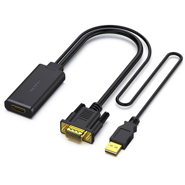 BENFEI VGA Eingang zu HDMI Ausgang Adapter, 1080P Unidirektional Konverter