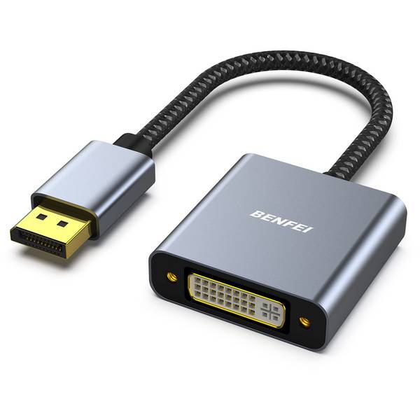 DisplayPort zu DVI Adapter, BENFEI DisplayPort zu DVI-D-Adapter Vergoldetes Kabel von Stecker zu Buchse