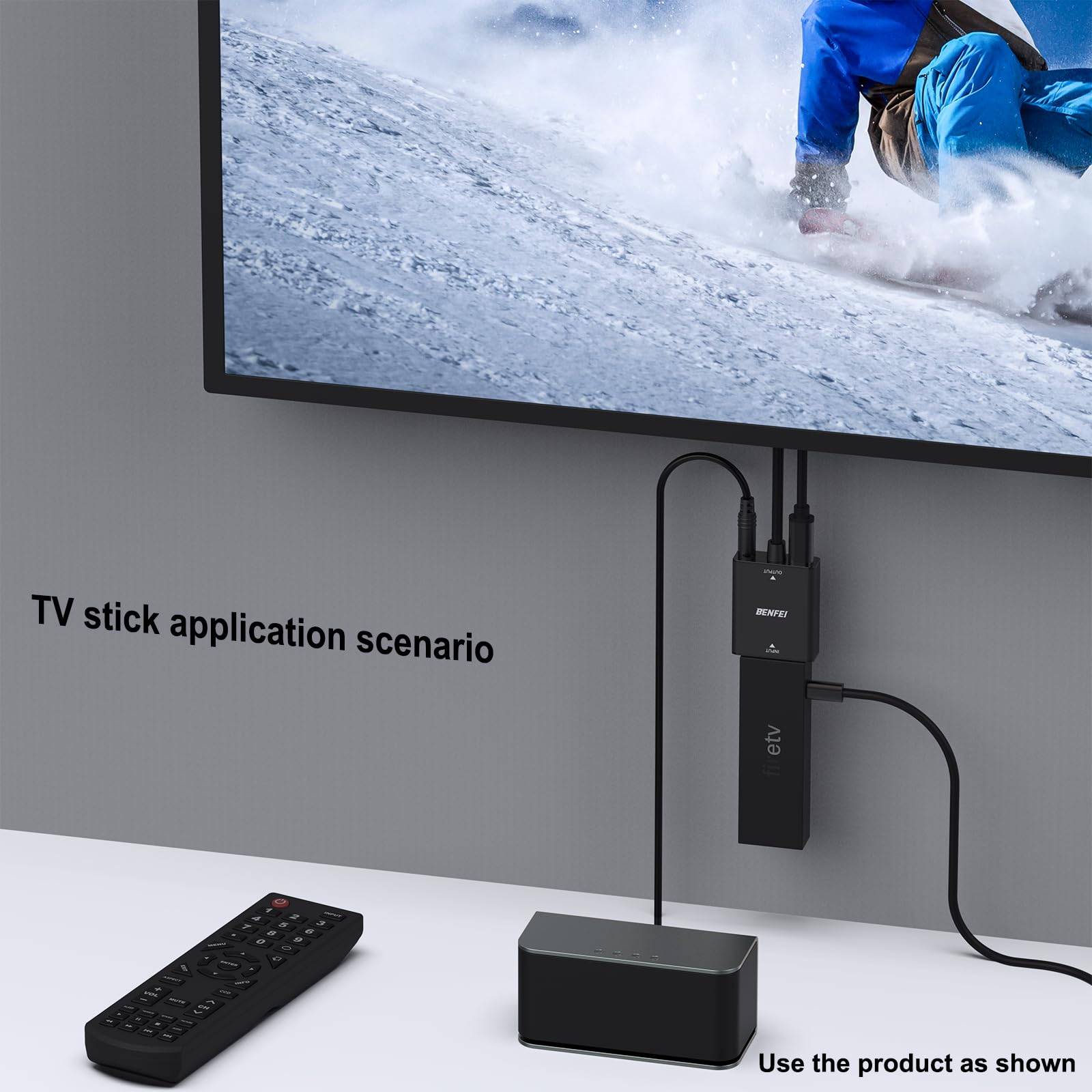 BENFEI HDMI Buchse auf VGA Stecker Adapter mit 3,5 mm Audio Klinkenstecker-1