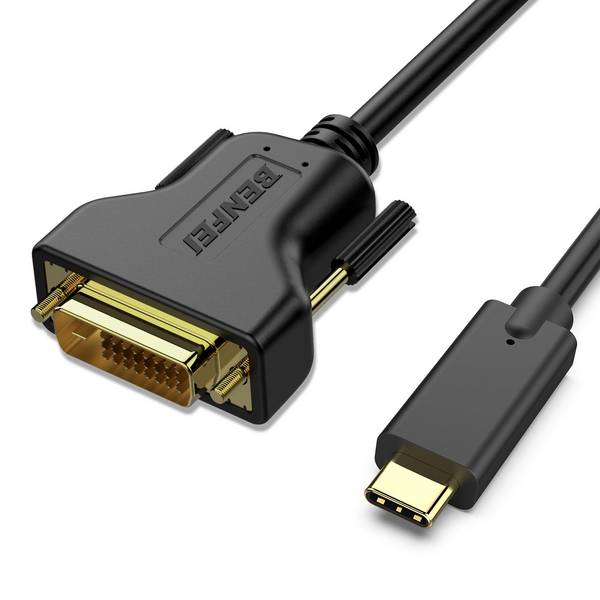 BENFEI USB C auf DVI Kabel 1,8m, USB Typ C [Thunderbolt 3/4] zu DVI Kabel