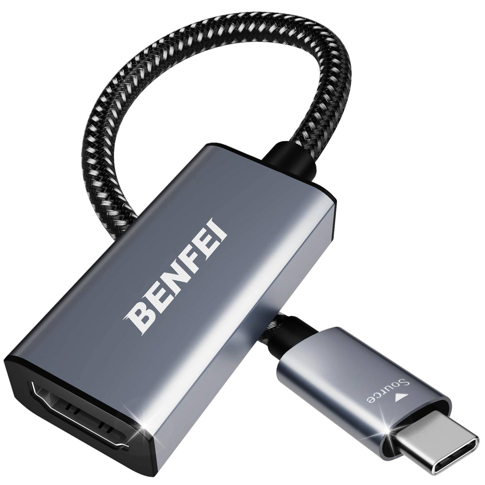 BENFEI USB C zu HDMI Adapter 4K@60Hz, USB Typ-C zu HDMI Adapter [Thunderbolt 3/4/5 Kompatibel]-0