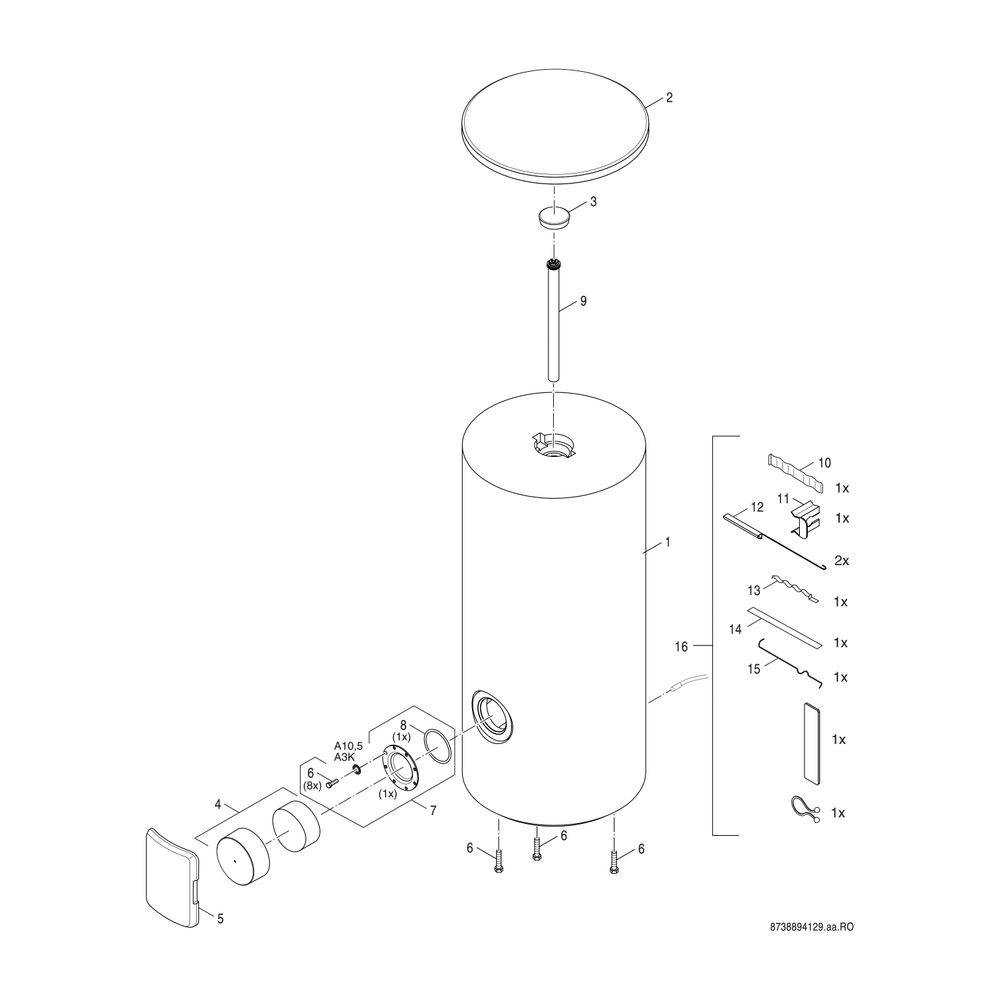 BOSCH bodensteh. Systemspeicher STORA W 300-5 KP 1 B, 1495x670, 300 L, silber-2