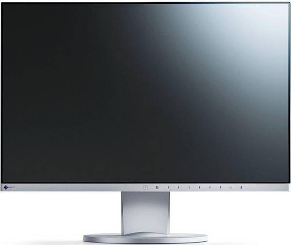 Eizo FlexScan EV2455 24,1" Monitor IPS 1920x1200 Lautsprecher DP HDMI DVI VGA USB 5ms grau Hervorragend - Refurbished