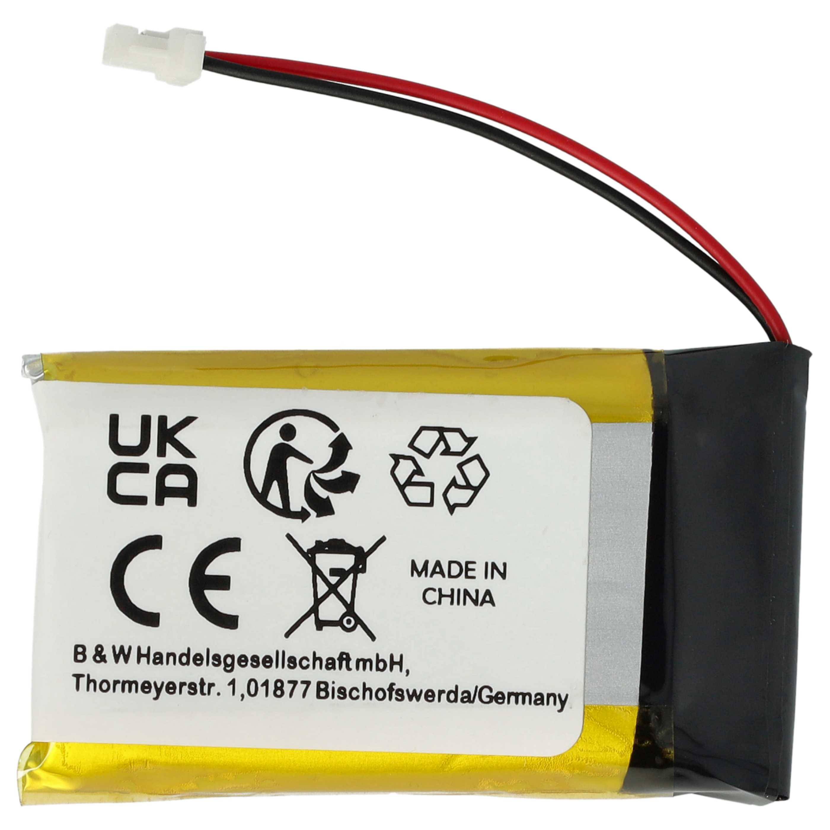 vhbw 2x Akku Ersatz für Sena YP802542P | für Wireless Headset Kopfhörer (650 mAh, 3,7 V, Li-Polymer)-2