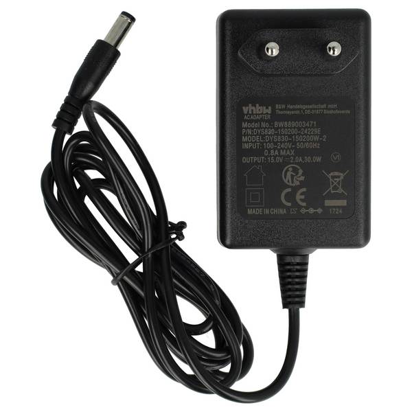 vhbw Netzteil kompatibel mit Traktor Komplete Kontrol S88 | S61, S49, S25 (MK1 + MK2) Multieffektgerät DJ-Mixer - 145 cm