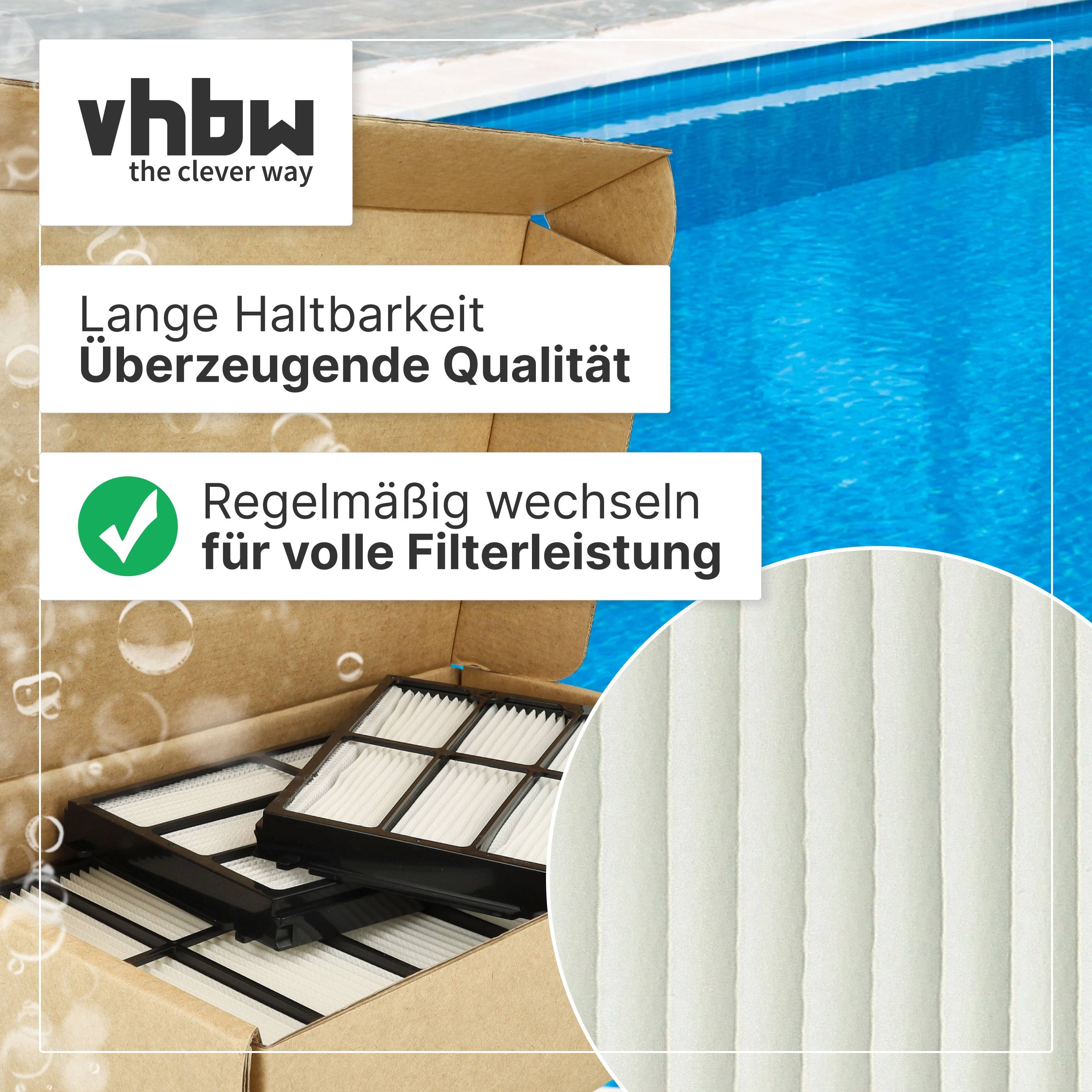 vhbw 4x H11 Filterpad kompatibel mit Delfin Seamaster Plus | INT Poolsauger, Poolroboter - Feinfilter-3