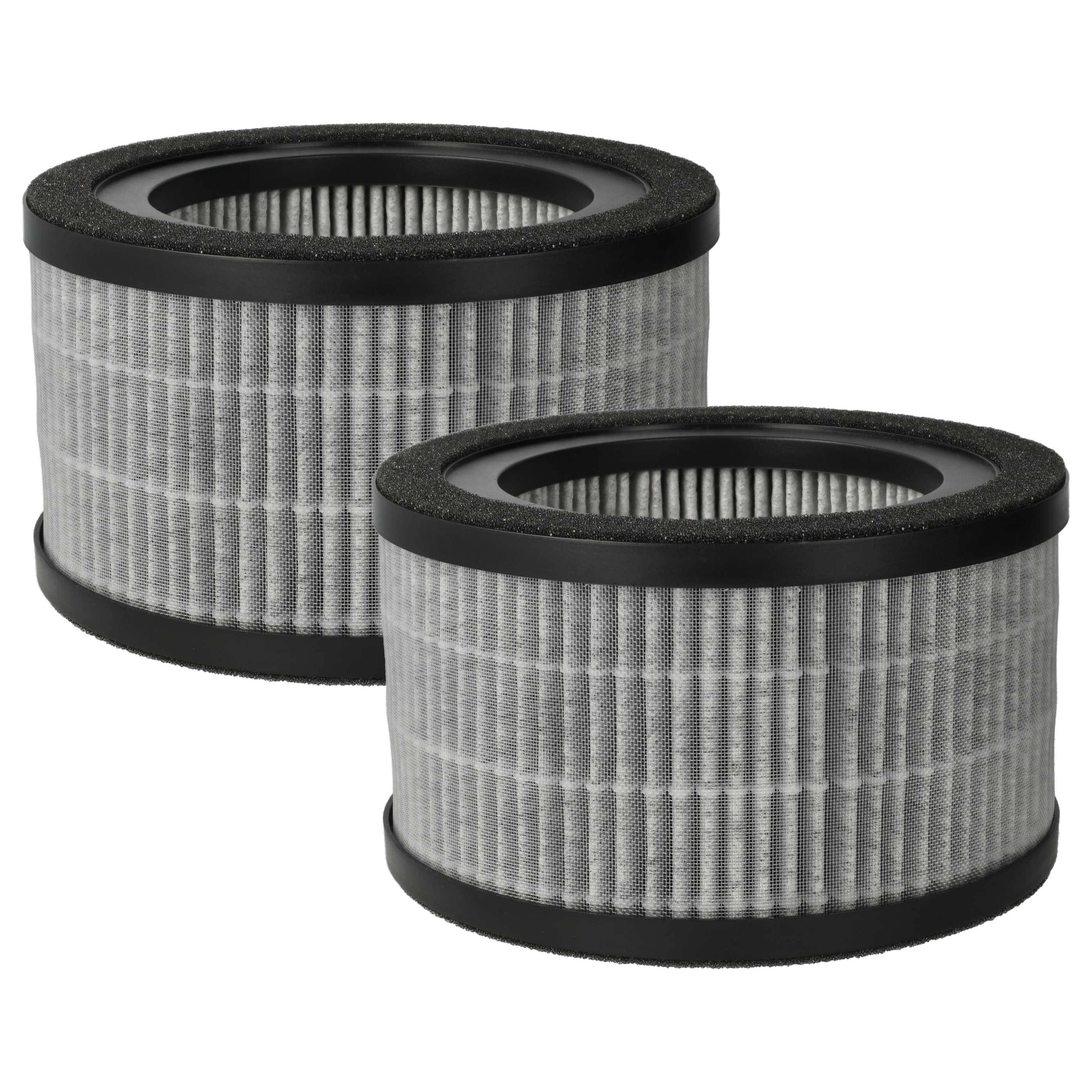 vhbw 2x Luftilter Ersatz für Beurer 68007 für Luftreiniger | Kombifilter Vorfilter + HEPA + Aktivkohle-0