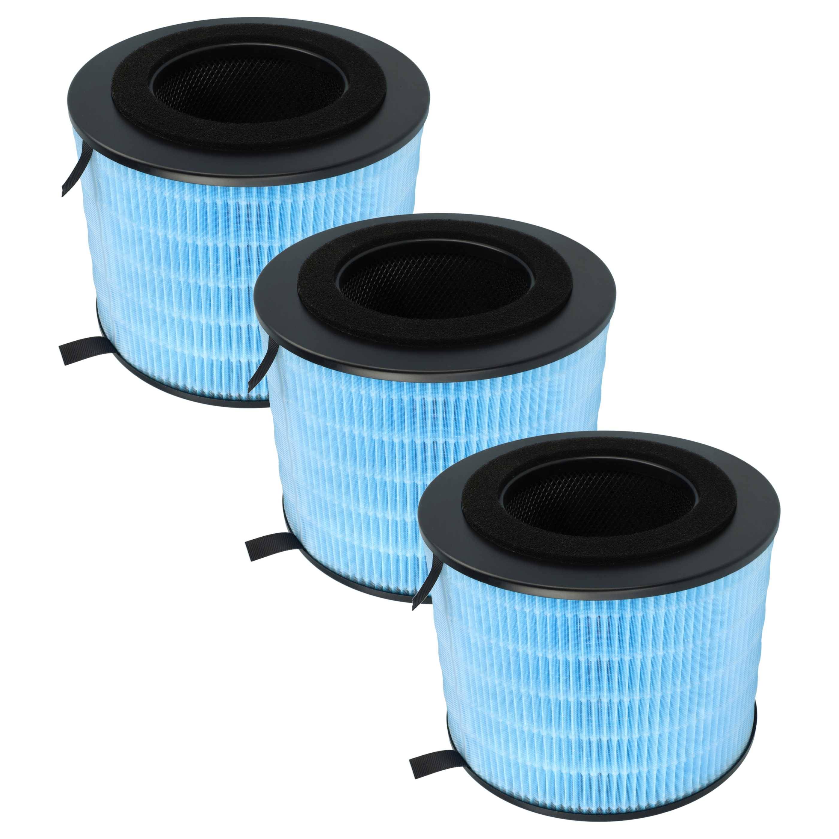 vhbw 3x Luftilter kompatibel mit Philips AMF220 Luftreiniger | Kombifilter Aktivkohle + Schwebstofffilter-0