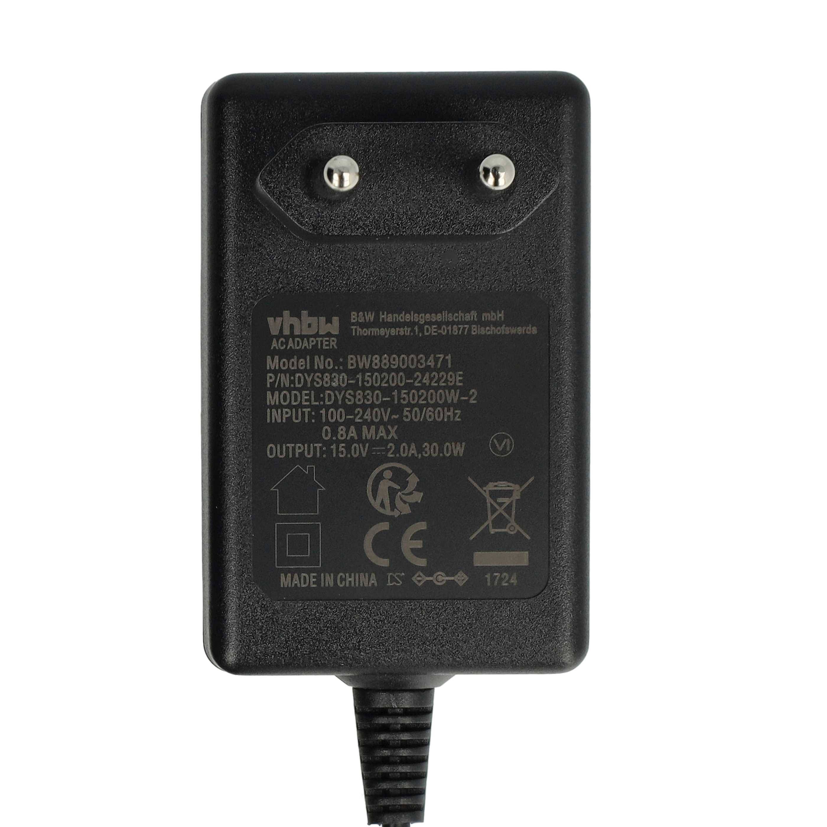 vhbw Netzteil kompatibel mit Anker Soundcore Trance AKA3393011 | A3393011, A3393 Multieffektgerät DJ-Mixer - 145 cm-4