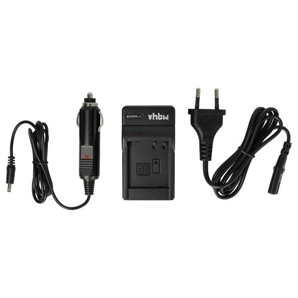 vhbw Ladegerät kompatibel mit Panasonic DMW-BLH7PP | DMW-BLH7, DMW-BLH7E Kamera Camcorder/Akku - Ladeschale, Kfz-Adapter