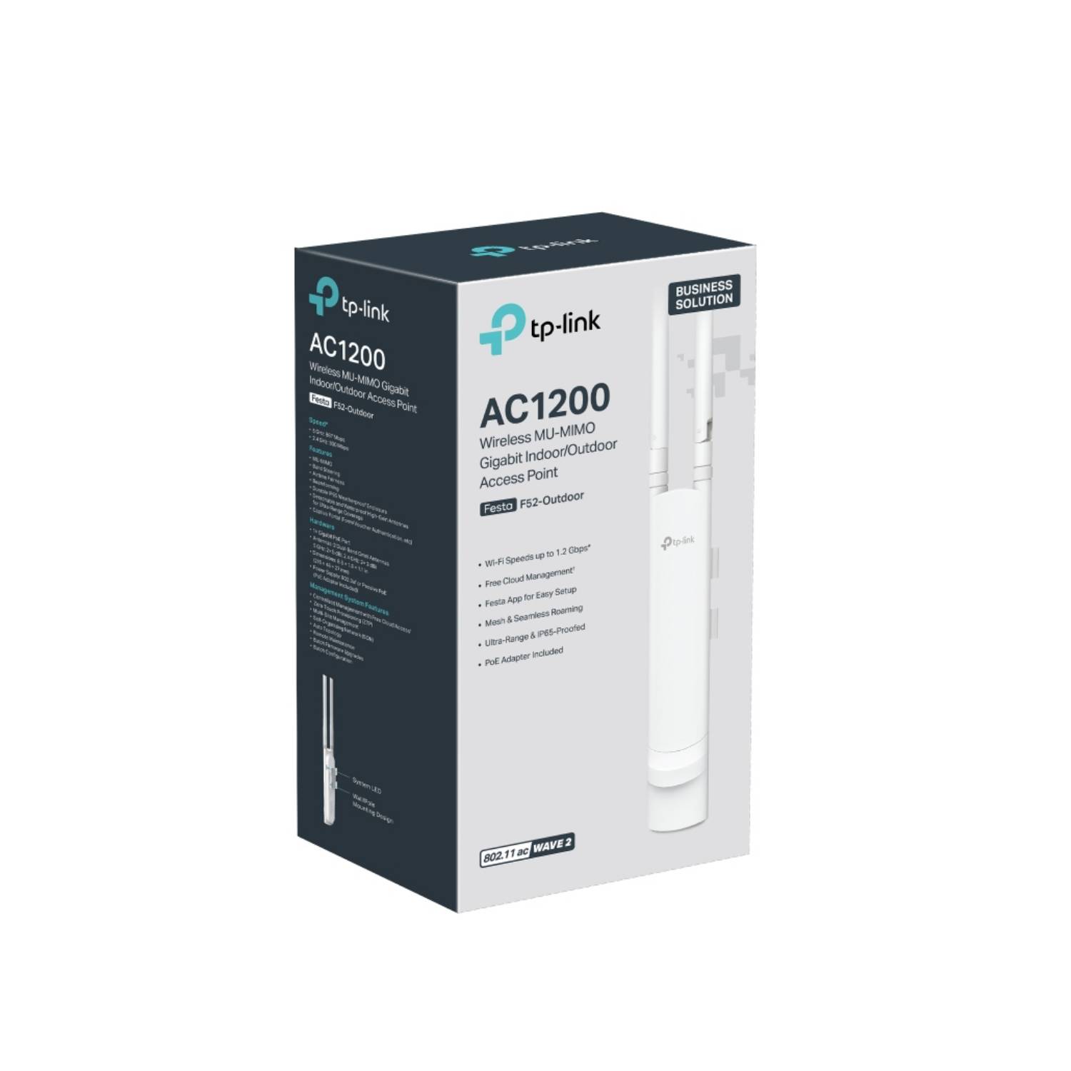 TP-LINK Festa F52-Outdoor, 2,4 GHz, 5 GHz, 1200 Mbit/s, SNMPv2, SNMPv3, WPA-Enterprise,-0