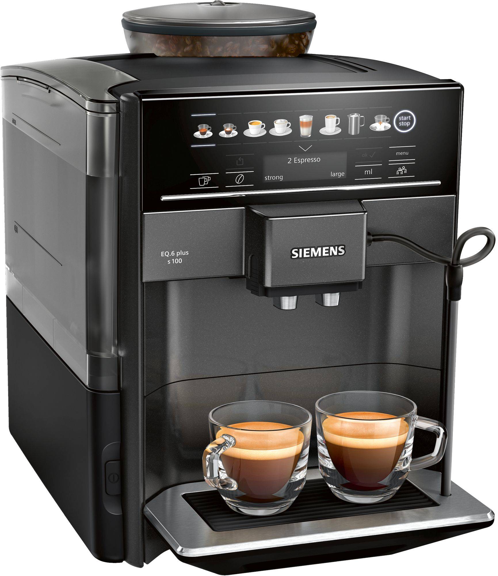 Siemens EQ.6 plus s100 TE651319RW - Automatische Kaffeemaschine mit Milchaufschäumer-0