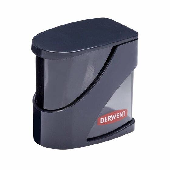 Doppelloch-Anspitzer mit Behälter schwarz-2