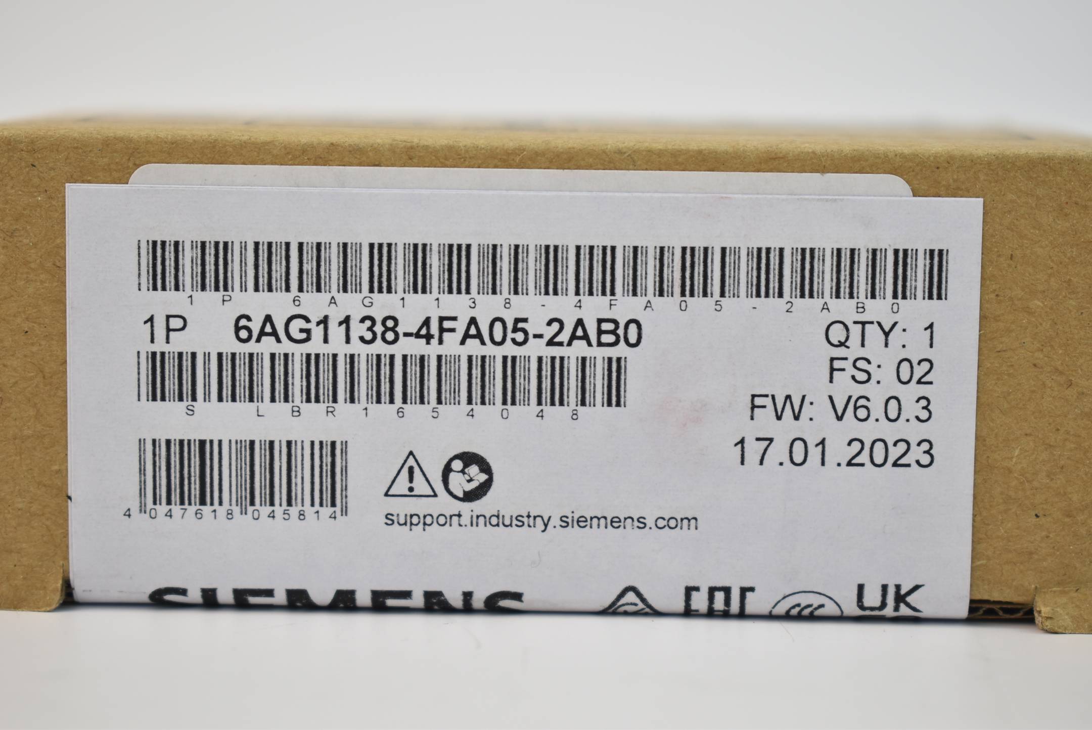 Siemens Dig.Industr. SIPLUS ET 200S F-DI 24V 6ES7138-4FA05-0AB0 6AG1138-4FA05-2AB0-1