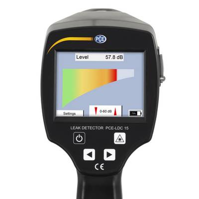 PCE Instruments Lecksuchgerät PCE-LDC 15 Arbeitsfrequenz 40 kHz |3.5“-Touchpanel TFT |Akkulaufzeit 10 Std |Laser-2