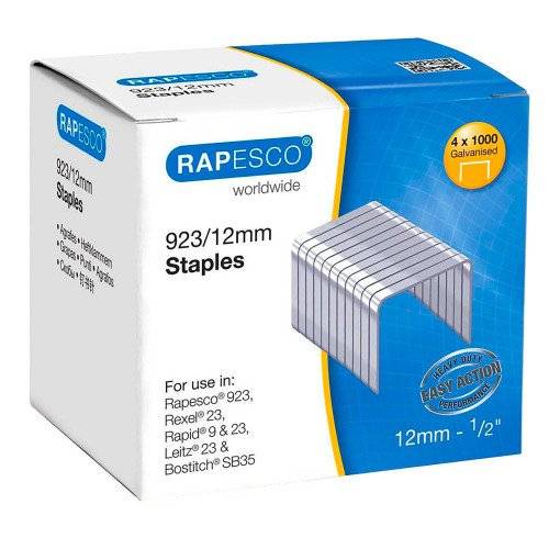 RAPESCO Heftklammern 923/12, verzinkt, 4.000 Stück-0