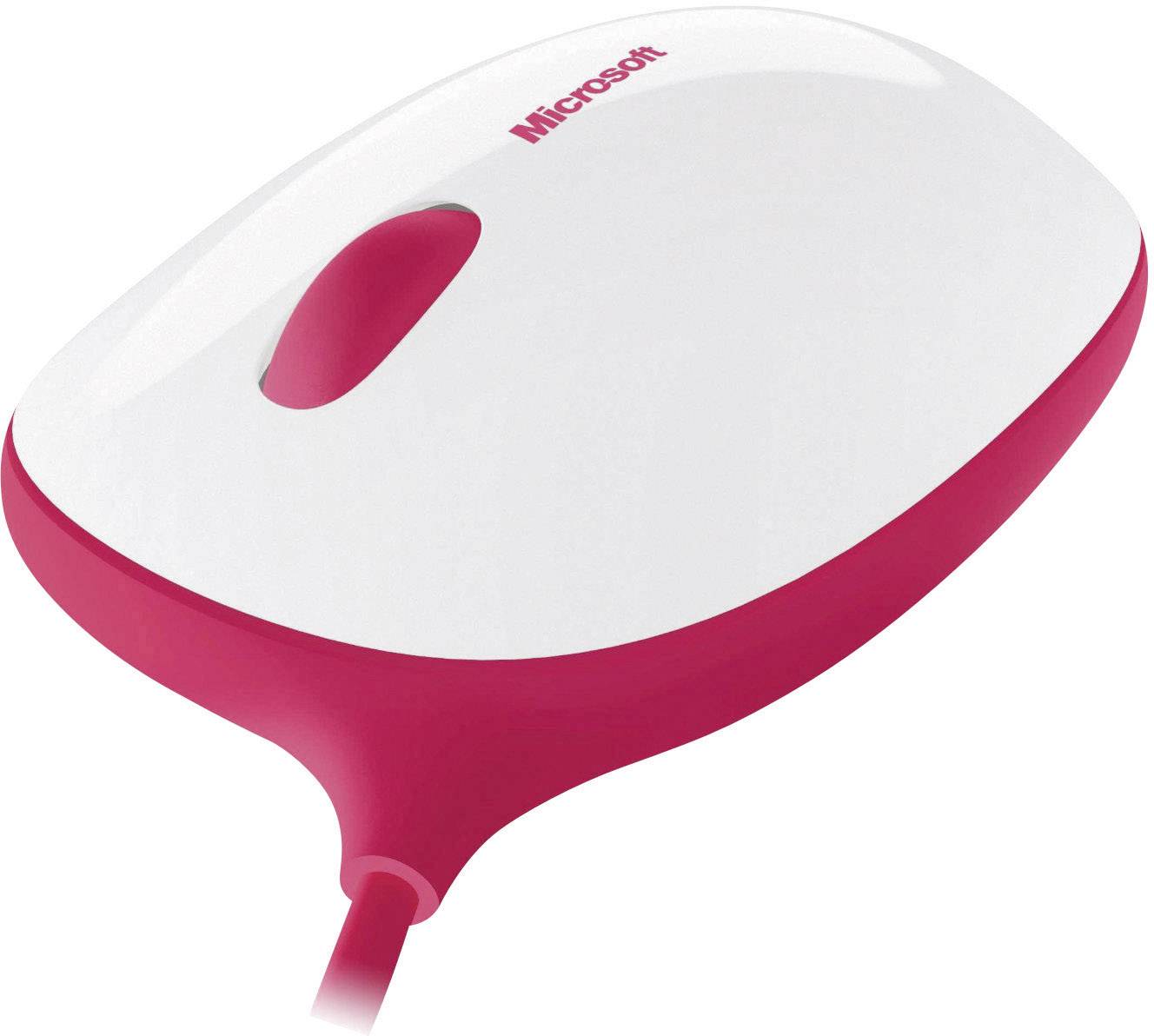 Express Mouse - Mouse - right- and left-handed - optical - 3 buttons - wired - USB - white, red-0