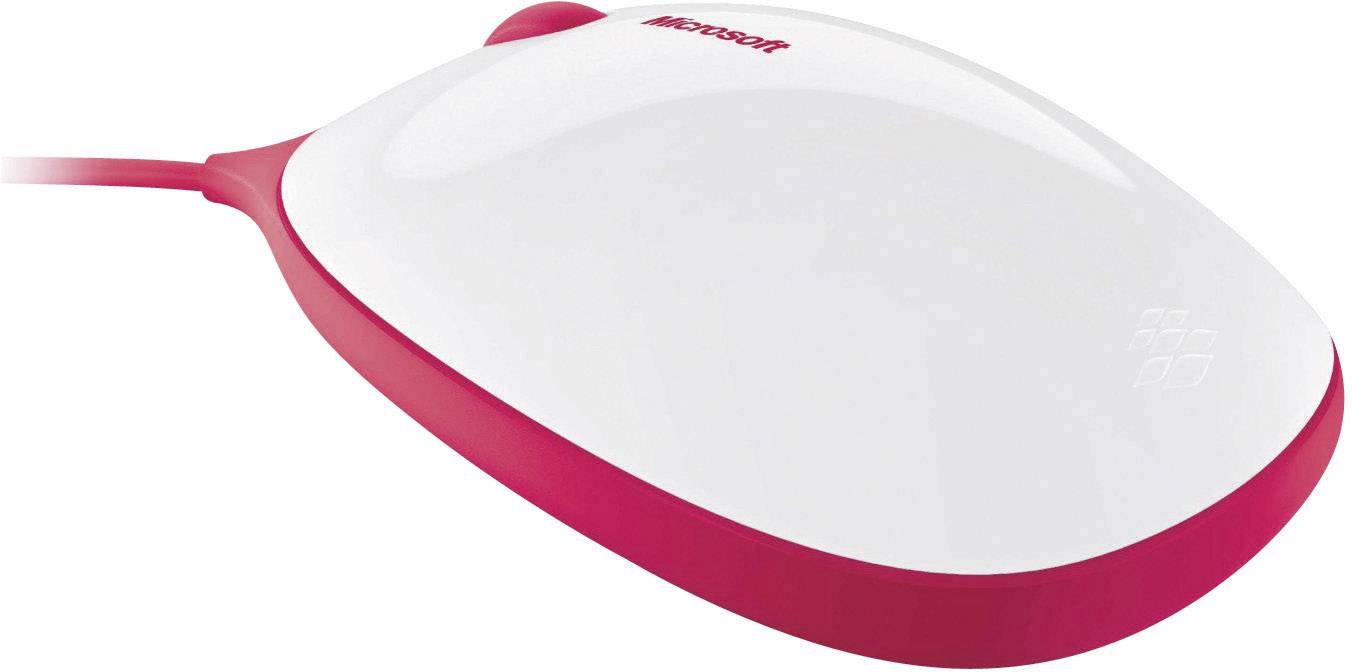 Express Mouse - Mouse - right- and left-handed - optical - 3 buttons - wired - USB - white, red-3