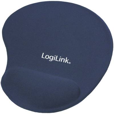 LogiLink ID0027B Mauspad mit Handballenauflage Ergonomisch Blau (B x H x T) 195 x 3 x 230 mm