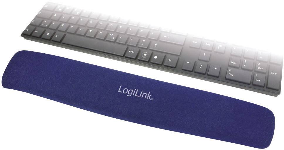 Handballenauflage LogiLink Tastatur blau    Gel