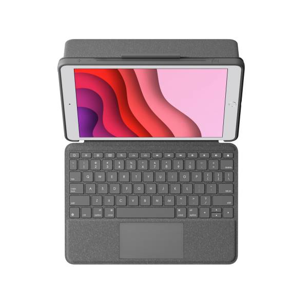 Logitech Combo Touch - Tastatur und Foliohülle - mit Trackpad - hintergrundbeleuchtet - Apple Smart-1