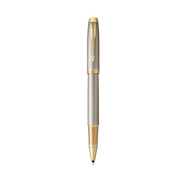 PARKER Rollerball IM Premium Warm Silver F Schw Geschenkbox-1