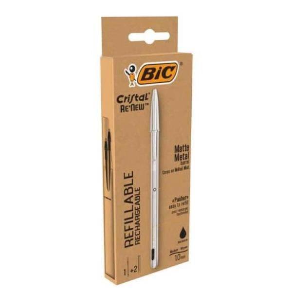 BIC Kugelschreiber Cristal RE'NEW, schwarz