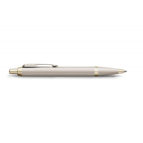 PARKER Kugelschreiber IM Monochrome Champagne PVD M Blau-2