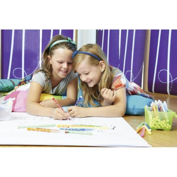 Fasermaler mit Dreikant-Griffzone Trio A-Z 0,7 mm Etui mit 18 Farben-1