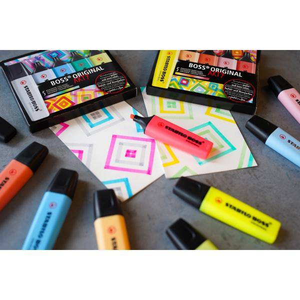 Textmarker Boss Original Etui -Arty- sortiert Etui VE=10 Stifte-3