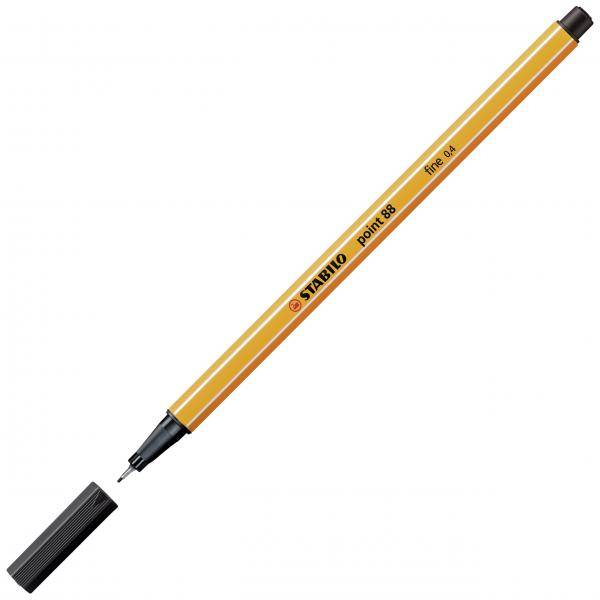 STABILO 88/46 point 88 Fineliner schwarz 0,4 mm, 10 St. Schreibutensilien-1