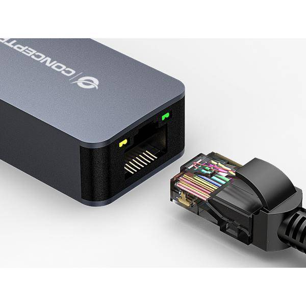 Conceptronic Kabelgebunden USB Ethernet 2500 Mbit/s Grau 2.5G-Ethernet 3.0 Adapter-3