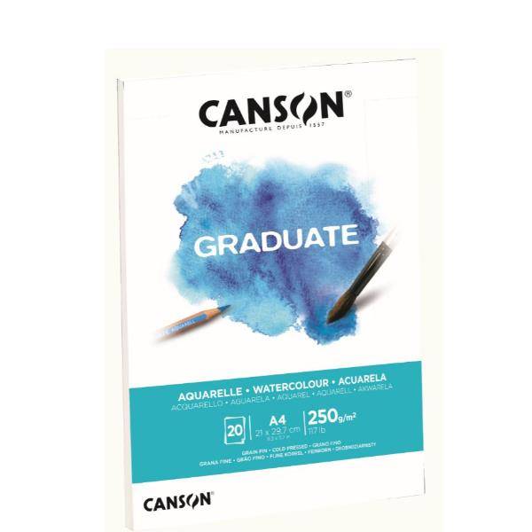 CANSON Studienblock GRADUATE AQUARELLE, DIN A4-2