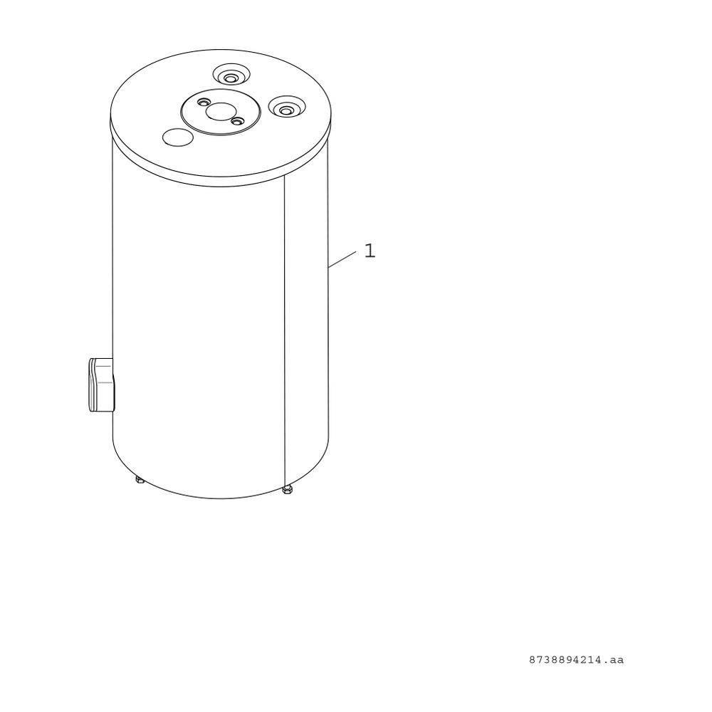 BOSCH untensteh. Systemspeicher STORA W 120-5 O1 A, 980x600, 120 L, silber-1