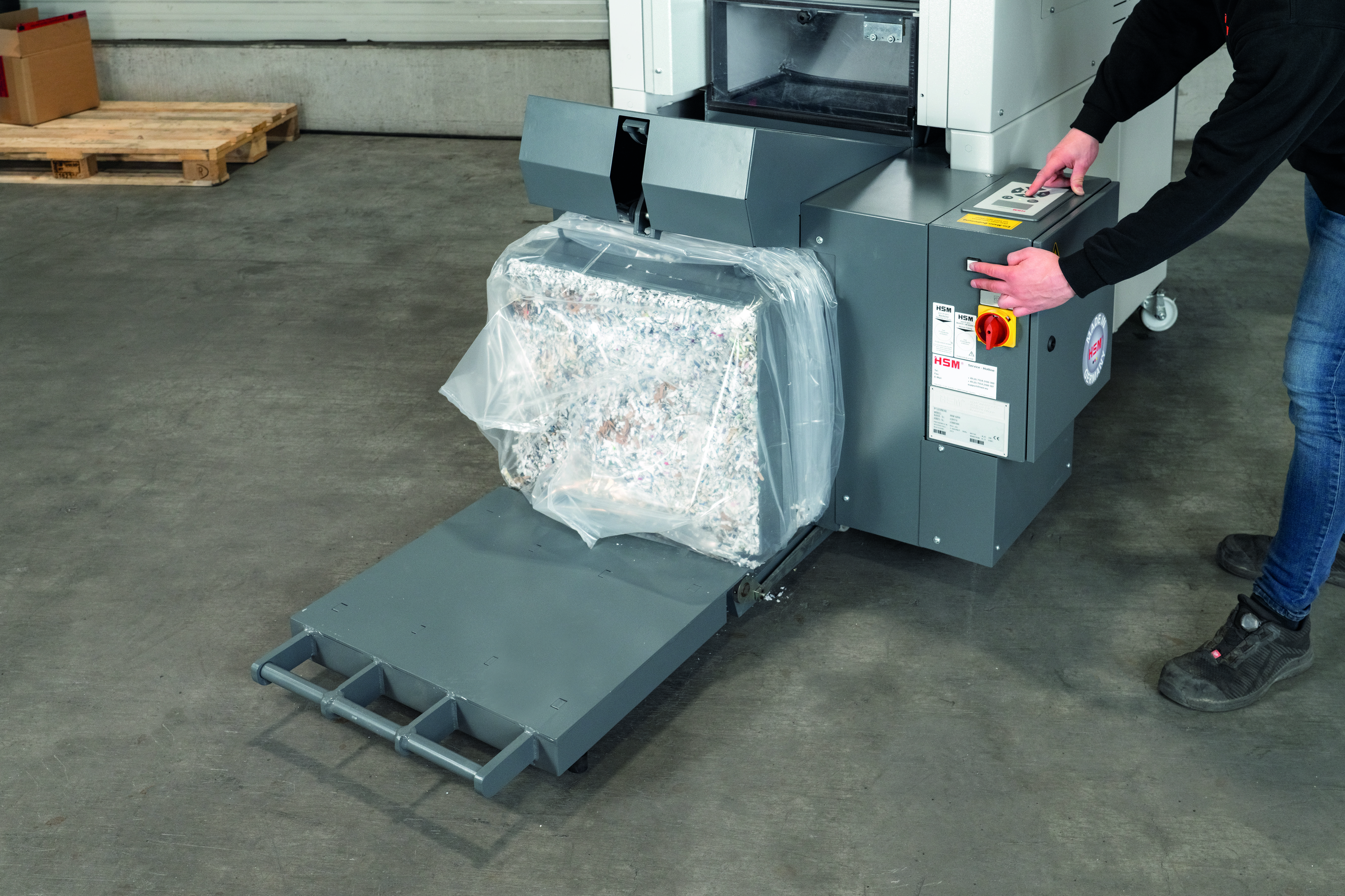 Schredder-Pressen-Kombination HSM Powerline SP 5080-3