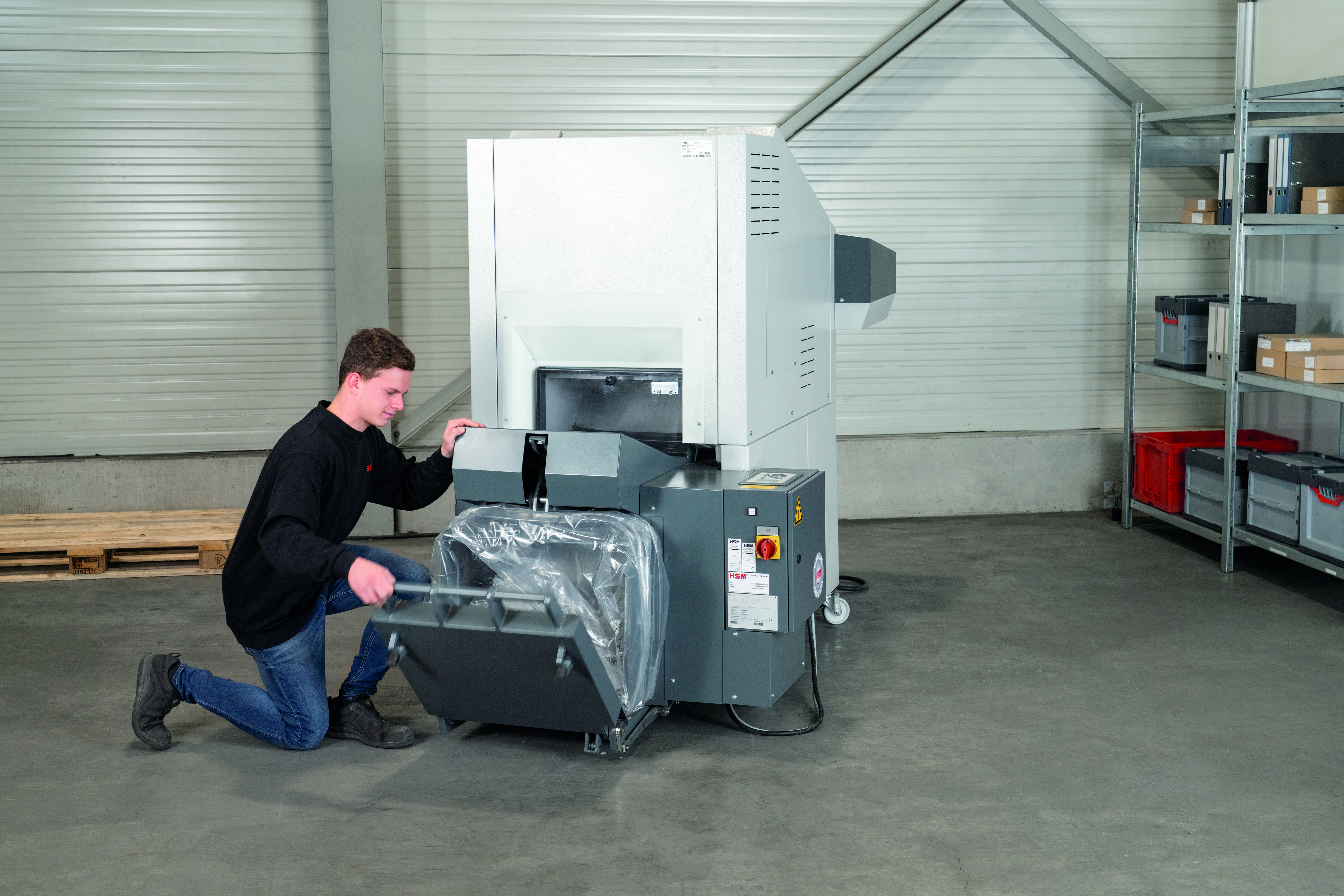 Schredder-Pressen-Kombination HSM Powerline SP 5080-2