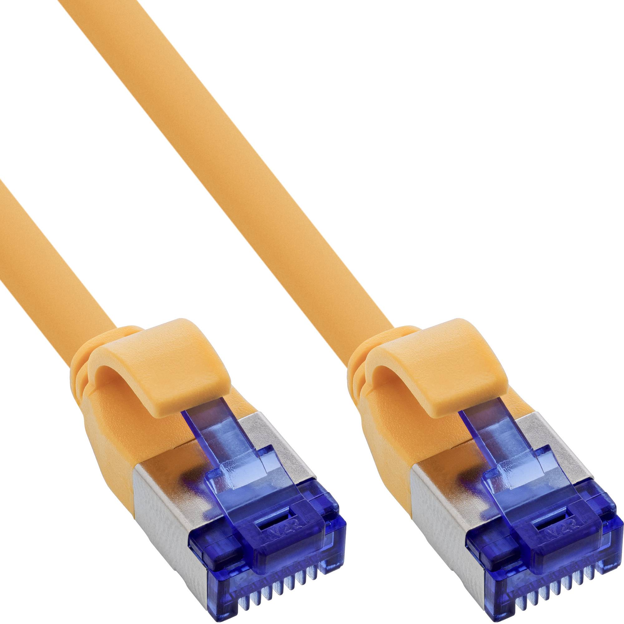 INLINE - Patchkabel Slim - Cat.6A - S/FTP - TPE (LSZH) flexibel - PoE - gelb - 2m