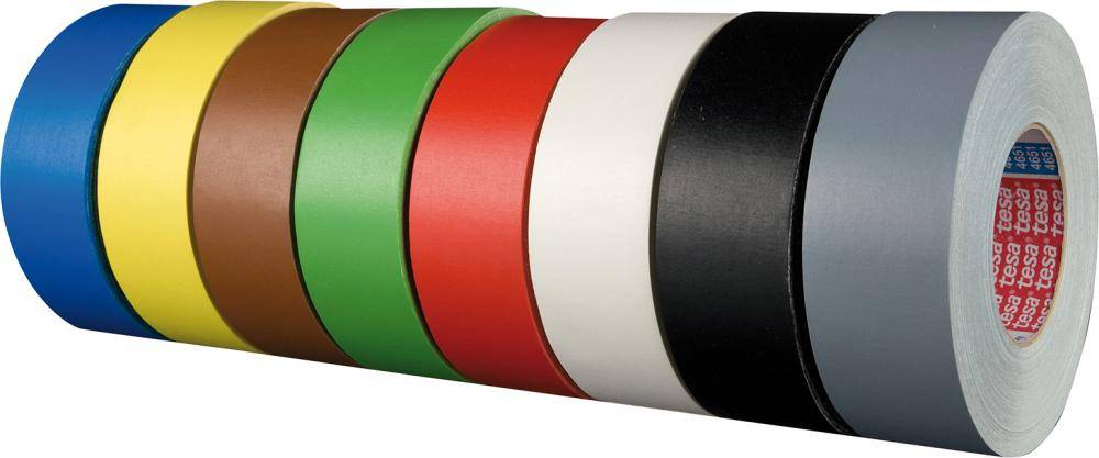 Tesa 4651, 19 mm x 50 m, Schwarz, 50 m, 19 mm, 1 Stück(e)