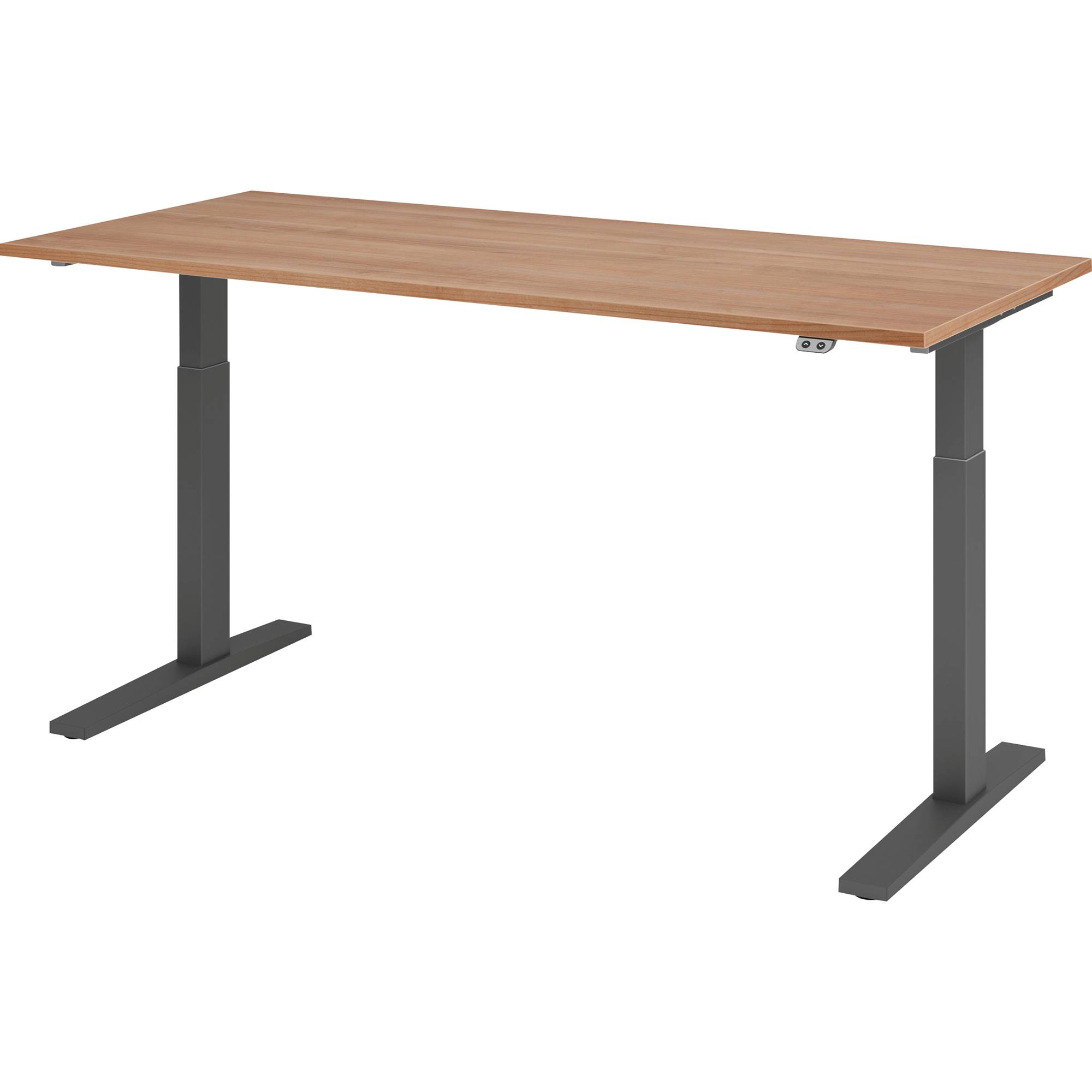 Schreibt. el.180x80cm graphit/nussbaum-1
