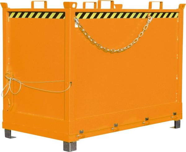 Klappbodenbehälter 2000l B1845xT1040xH1445 mm RAL2000 Tragkraft 1500kg Typ FB 2000 - Artikel: 7830911268
