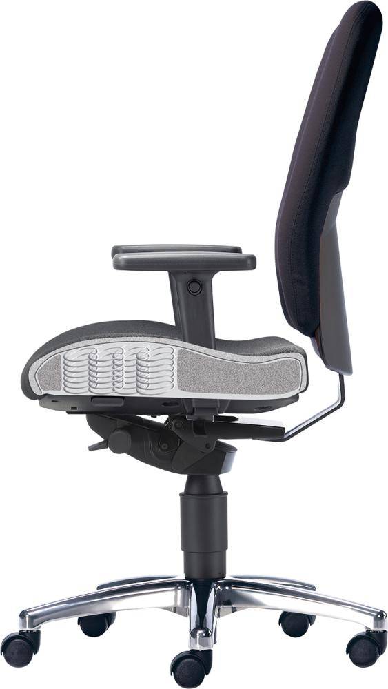 Profi-Bandscheibenstuhl XXL-Sitz schwarz belastbar bis 120 kg - Artikel: 7830703056-0