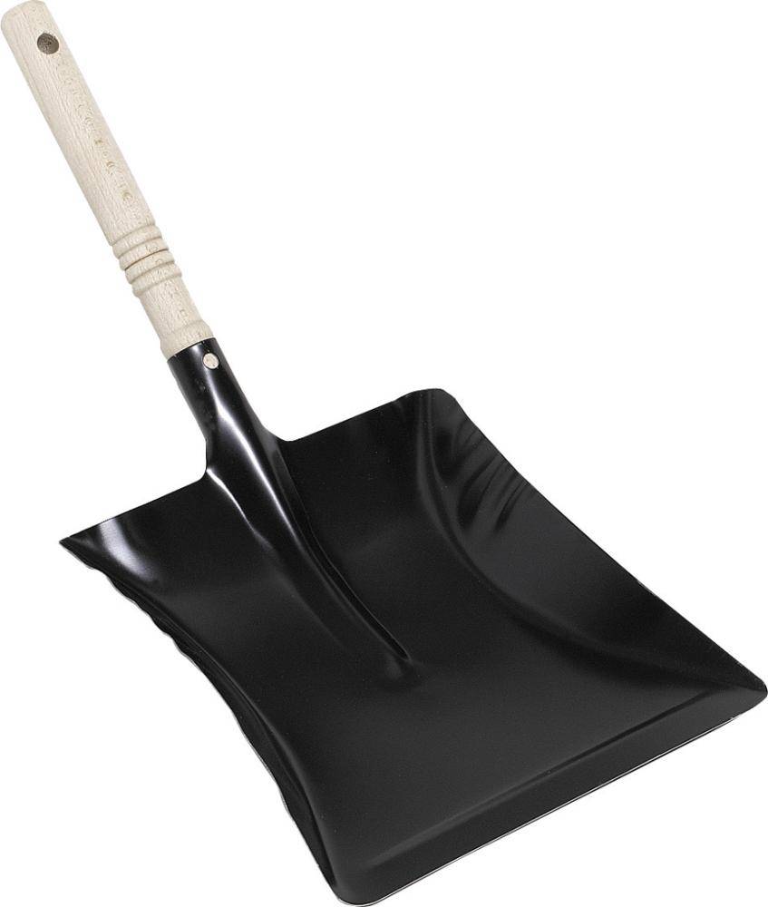 Kehrschaufel Metall schwarz 22 cm breit - Artikel: 7830609691