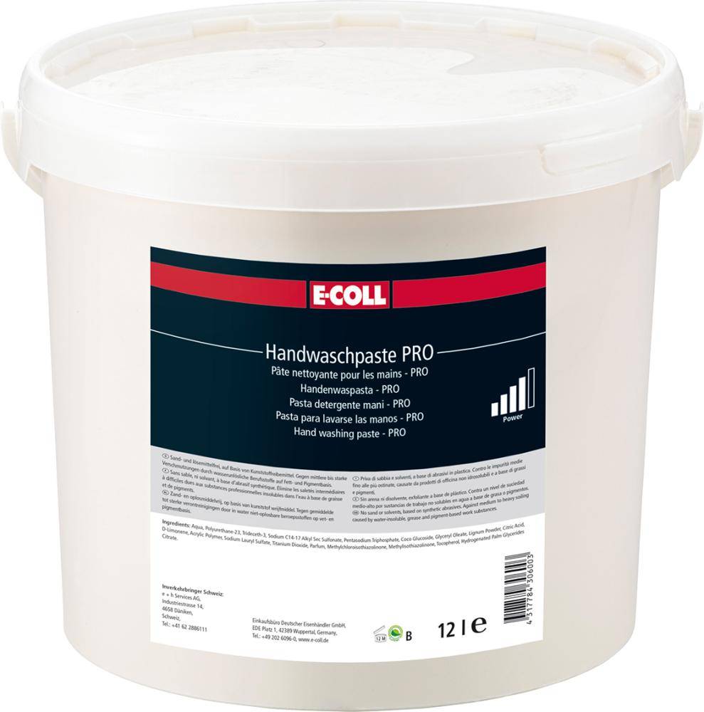 Handwaschpaste Premium Qualität 12L Eimer E-COLL - Artikel: 7830607545-0