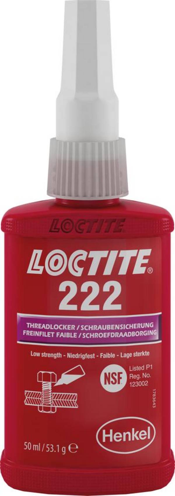 LOCTITE 222 BO 50ML EGFD Schraubensicherung Henkel - Artikel: 7898610051
