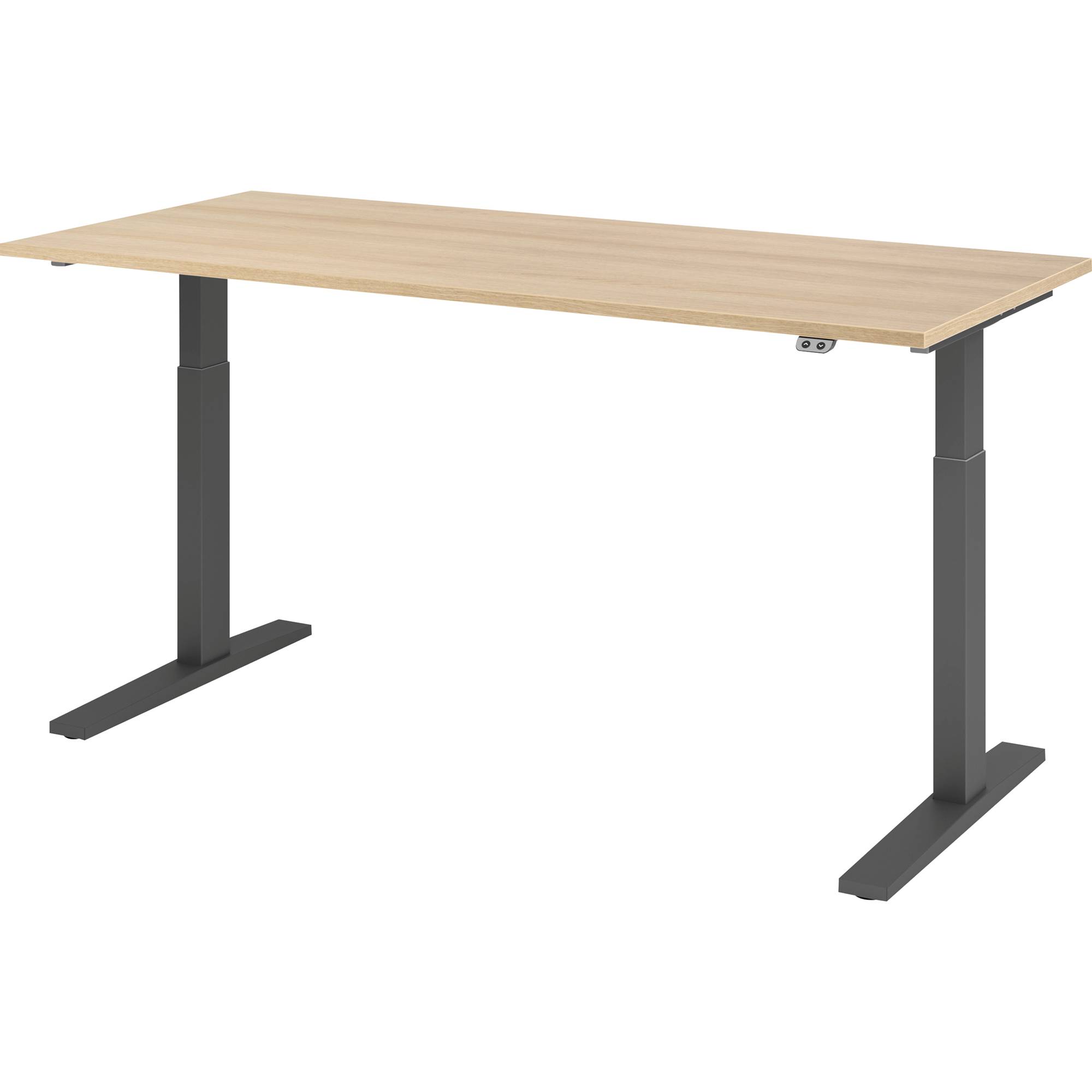 Schreibt. el.180x80cm graphit/eiche-1