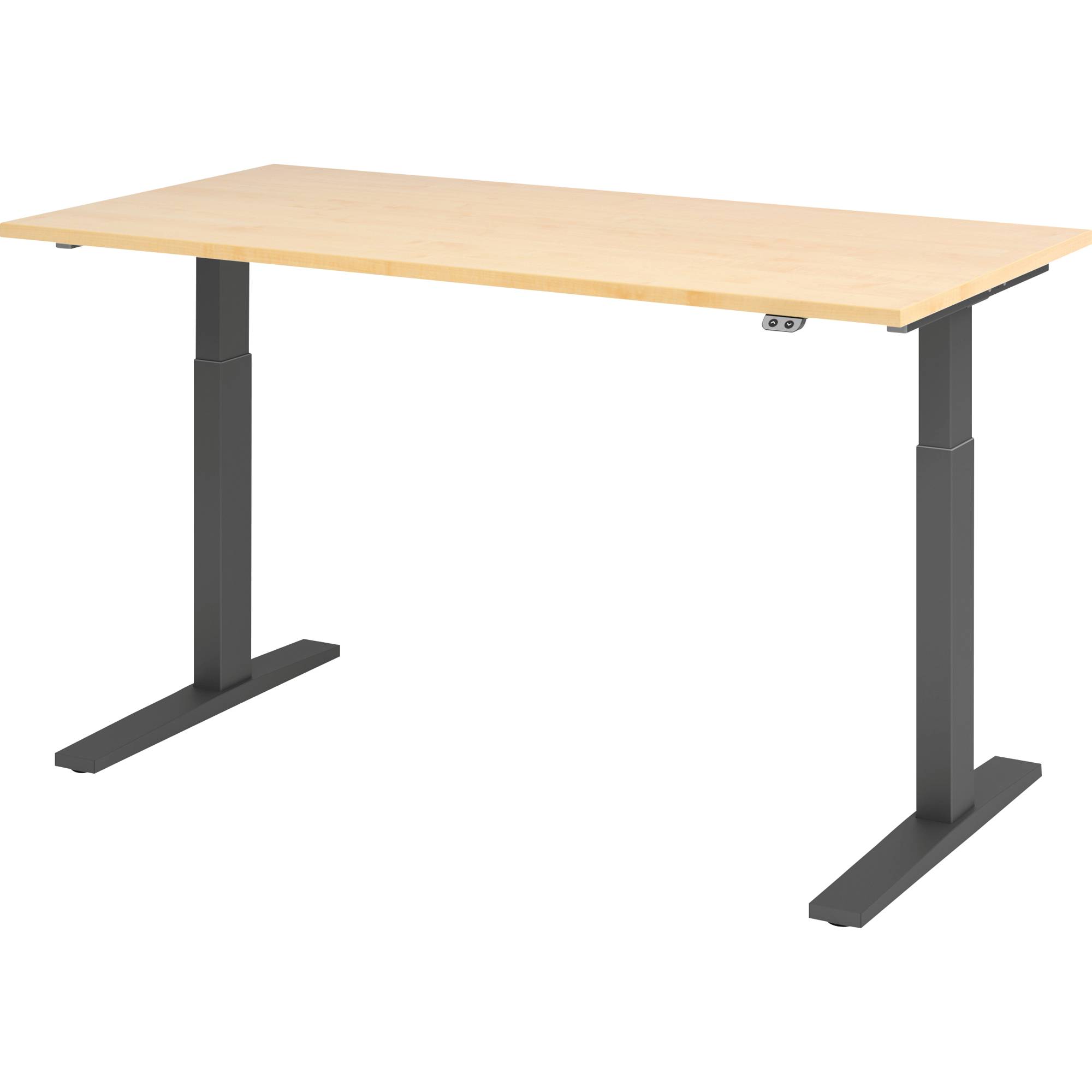 Schreibt. el.160x80cm graphit/ahorn-1